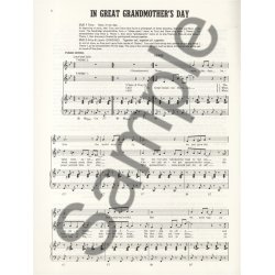 Chris Adams: In Great Grandmother?s Day (Score)