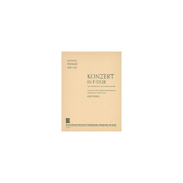 Vivaldi, A: Concerto F Major - Score