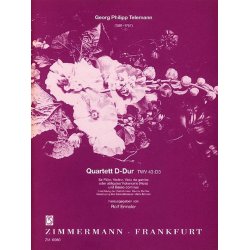 George Philipp Telemann: Quartett D-Dur TWV 43:D3
