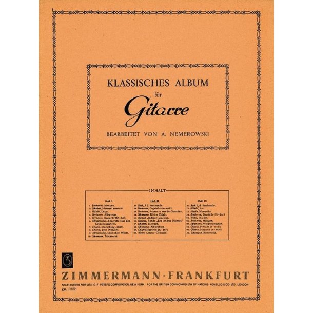 Klassisches Album Heft 2 Fr Gitarre