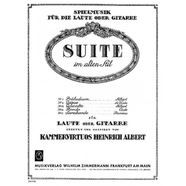 Albert: Suite In Olden Style