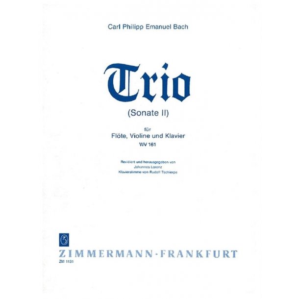 Bach, Cpe: Trio Wq 161