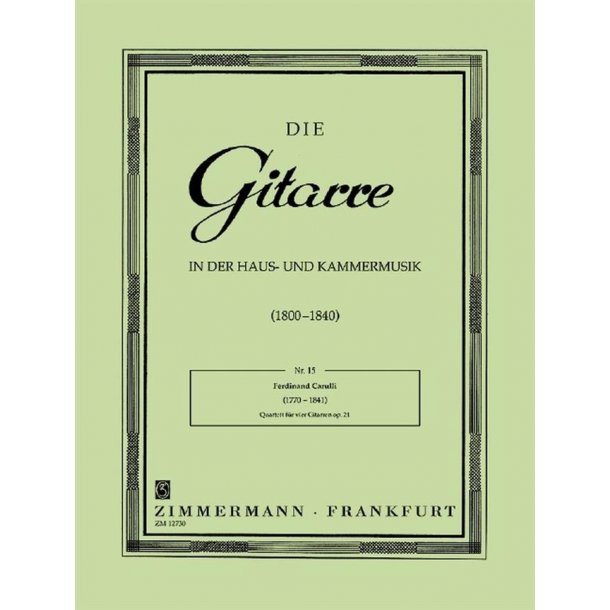 Carulli: Quartet Op 21