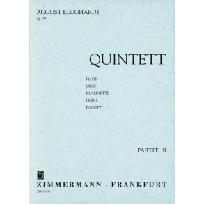 Klughardt: Quintet Op 79 - Study Score