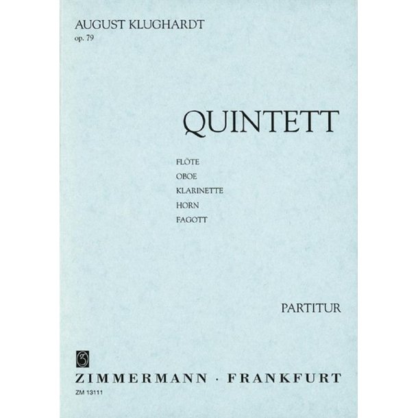 Klughardt: Quintet Op 79 - Study Score