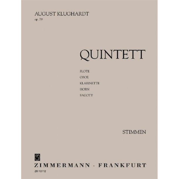 Klughardt: Quintet Op 79 - Parts