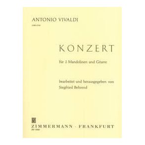 Antonio Vivaldi: Konzert Fur 2 Mandolinen Und Gitarre
