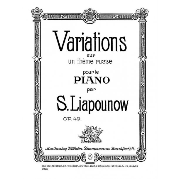 Liapunov: Variations On Russian Theme Op 49