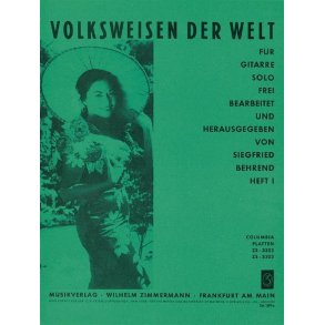Volksweisen Der Welt Heft 1 Fr Gitar