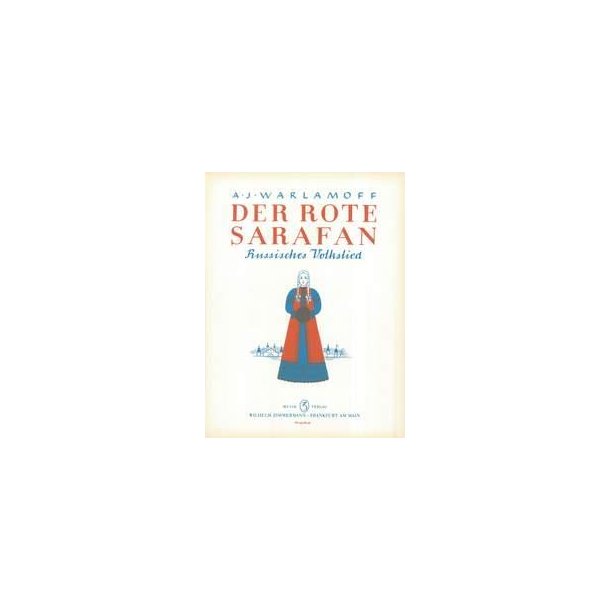 Der Rote Sarafan Fr Gesang Und Klavi