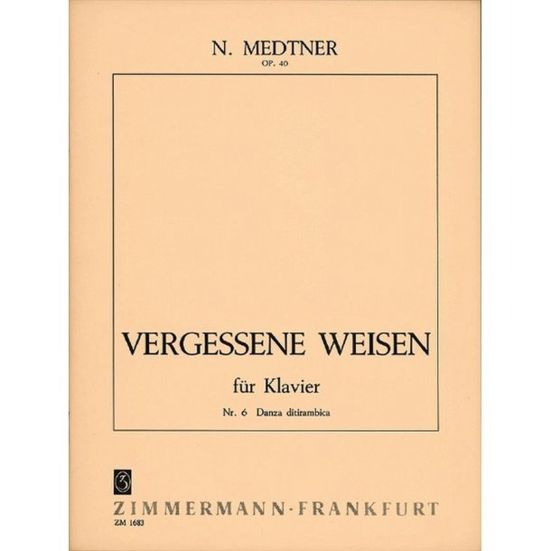 Medtner: Danza Ditirambica Op 40/6