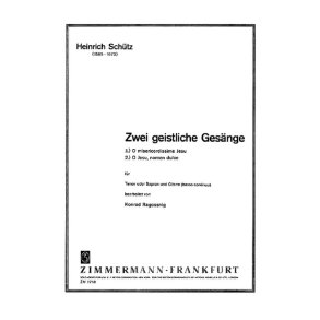 Zwei Geistliche Gesnge Fr Gesang Und