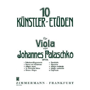 Zehn Knstler-etden Op. 44 Fr Viola