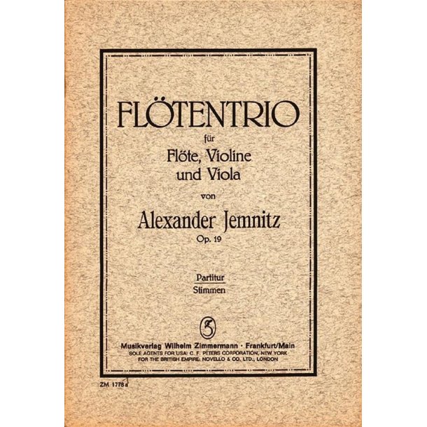 Jemnitz: Trio Op 19 - Score