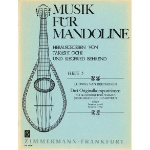 Ludwig Van Beethoven: Drei Originalkompositionen Fur Mandoline Und Cembalo