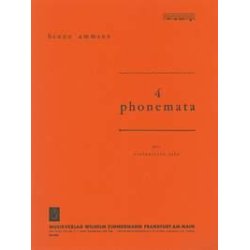 Vier Phonemata Fr Violoncello Solo