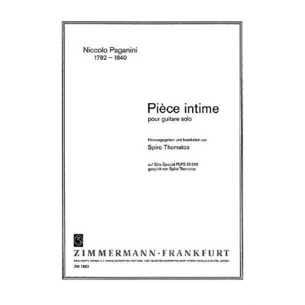 Paganini: Piece Intime