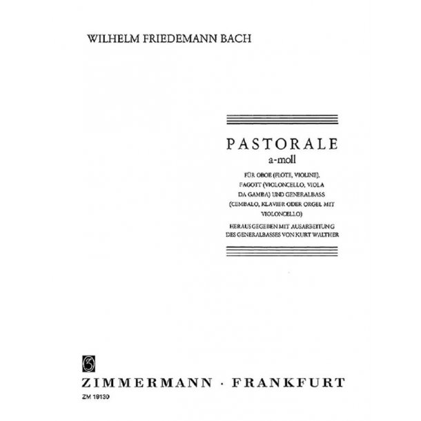 Bach, Wf: Pastorale A Minor