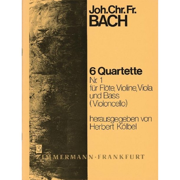 Bach, Jcf: Quartet No 1 D Major