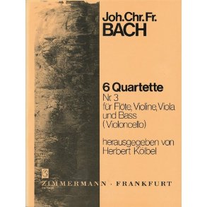 Bach, Jcf: Quartet No 3 C Major