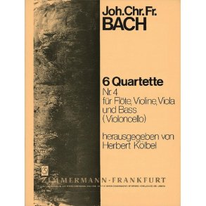 Bach, Jcf: Quartet No 4 A Major
