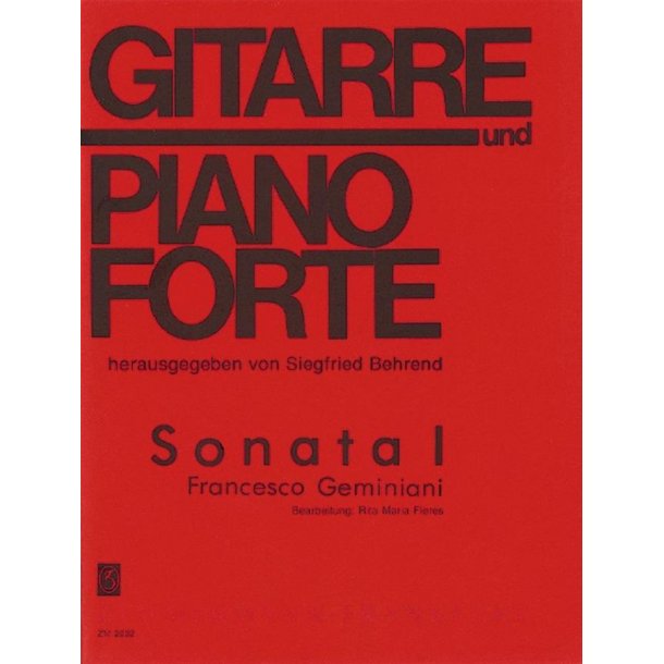 Geminiani: Sonata No 1
