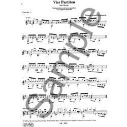 Giuseppe Antonio Brescianello: Vier Partitas