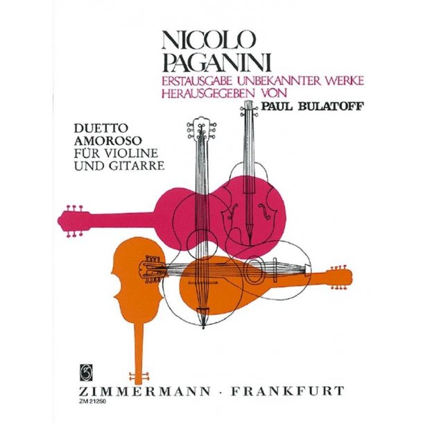Nicolo Paganini: Duetto Amoroso Fur Violine Und Gitarre