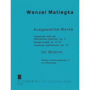 Matiegka: Variations, Sonata E Minor