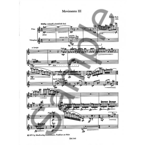 Jochen Beck: Movimento III (Flute And Vibraphone)