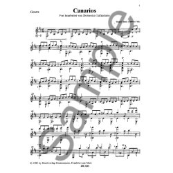 Canarios Fr Gitarre Solo