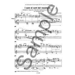 Soler, J: I Com El Cant Del Rossinyol