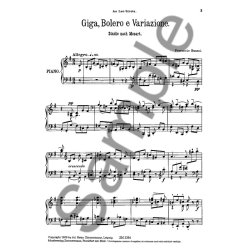 Busoni: Gigue, Bolero And Variations On Mozart Stuides
