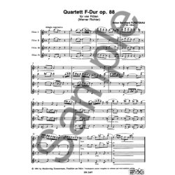 Furstenau: Quartet F Major Op 88