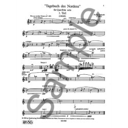 Tagebuch Des Nordens Fr Flte Solo