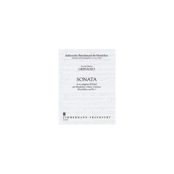 Gervasio: Sonata D Major
