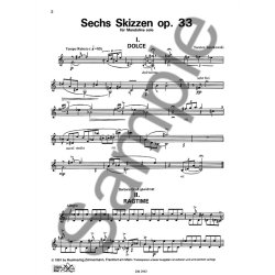 Ratzkowski: 6 Sketches Op 33