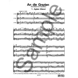 An Die Grazien 3 Stcke Fr 3 Flten