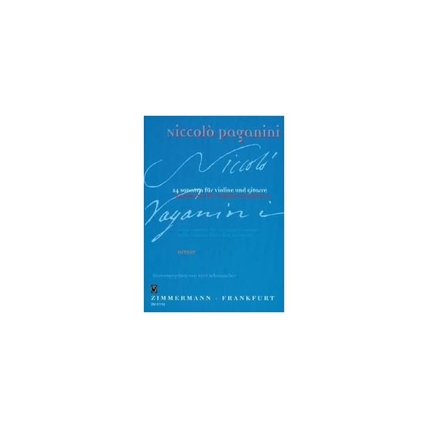 Niccolo Paganini: 24 Sonaten Fur Violine Und Gitarre - Heft I