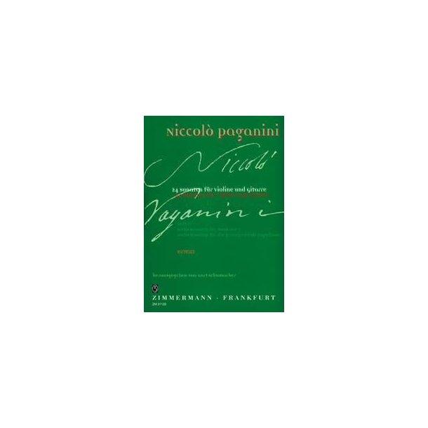 Niccolo Paganini: 24 Sonaten Fur Violine Und Gitarre - Heft II