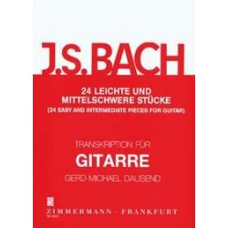 J.S. Bach: 24 Easy And Intermediate Pieces For Guitar