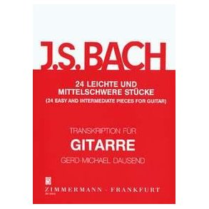 J.S. Bach: 24 Easy And Intermediate Pieces For Guitar