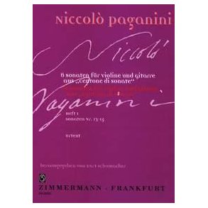 Niccolo Paganini: Centone Di Sonate Volume 1 (Violin/Guitar)