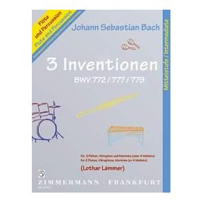 Bach, Js: 3 Two Part Inventions Bwv772,777,779