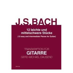 Bach, Js: 12 Easy And Intermediate Pieces