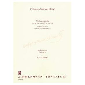 Mozart: Cadenzas For Concertos K 218 + K 219