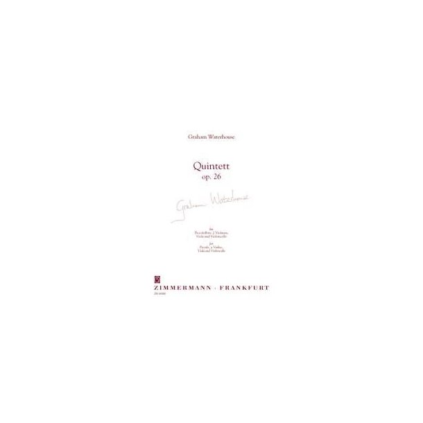 Waterhouse, G: Quintet Op 26