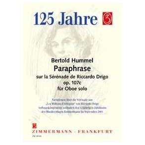 Hummel: Paraphrase On Drigo's Serenade Op 107