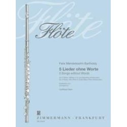 5 Lieder Ohne Worte Fr 4 Flten