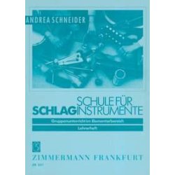 Schule F&uuml;r Schlaginstrumente Lehrerheft
